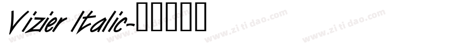 Vizier Italic字体转换